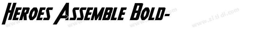 Heroes Assemble Bold字体转换 Heroes Assemble Bold字体转换